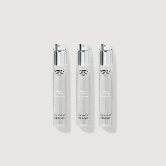 Spring Flower 10ml Atomiser Refill Vials Set of Three - Front View | Creed Fragrances