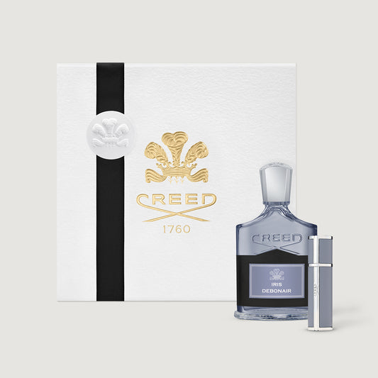 Iris Debonair Luxury Men's Fragrance Gift Set - 100ml Bottle & Grey Atomiser with White Gift Box | Creed Fragrances