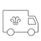 Icon of a delivery truck with the Creed logo on the side