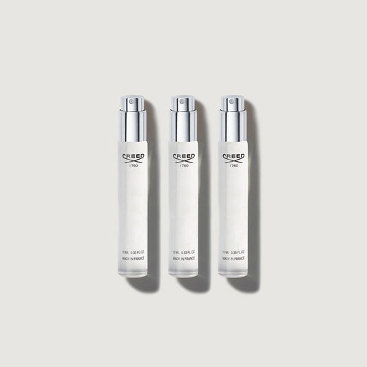 Silver Aventus Cologne 10ml Atomiser Refill Vials x3 - Front View | Creed Fragrances